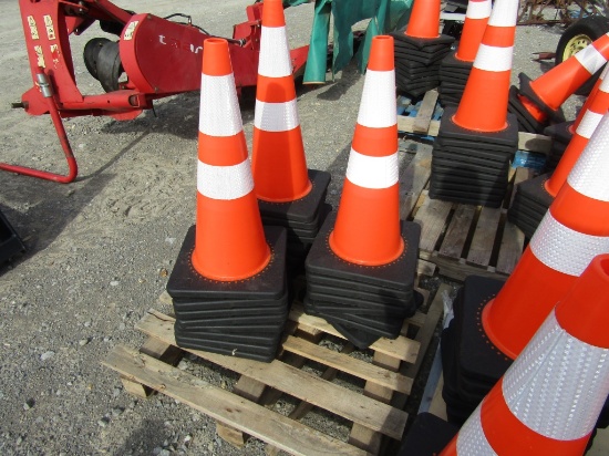 (25) NEW SAFETY CONES