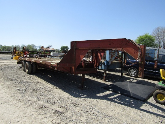 24FT PERFORMANCECDUAL TANDEM GOOSENECK TRAILER - NO TITLE