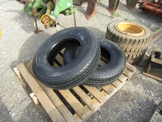 (2) NEW 235/80R16 RADIAL TRAILER TIRES