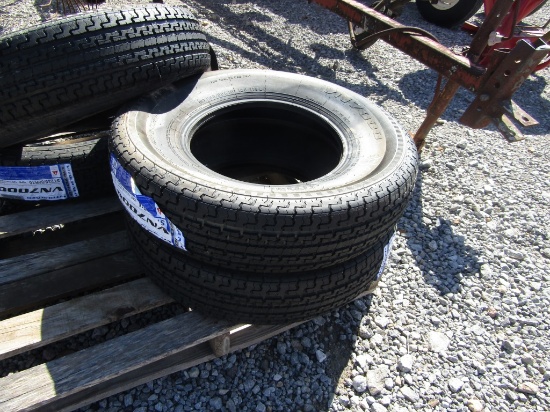 (2) NEW 235/80R16 RADIAL TRAILER TIRES