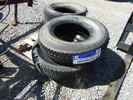 (2) NEW 235/80R16 RADIAL TRAILER TIRES