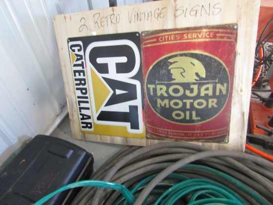 (2) VINTAGE SIGNS