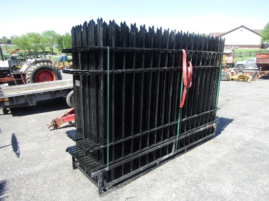 (24) 8FT WROUGHT IRON FENCING PANELS - ALL ONE PRICE