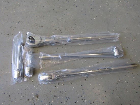 NEW 5PC CRAFTSMAN 3/4'' RATCHET AND EXTENSIONS SET