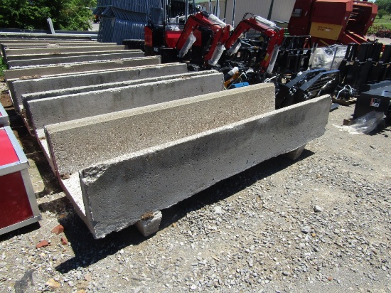8FT CONCRETE FEED BUNKS W/ FEET