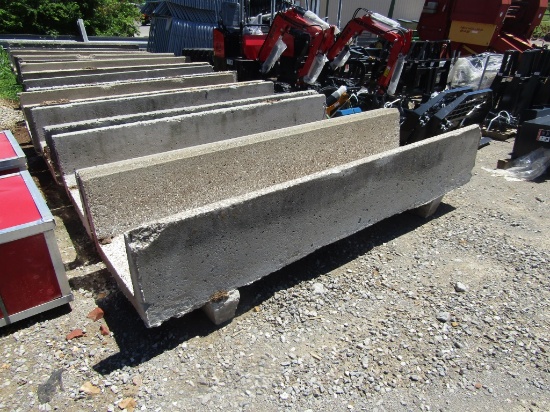 8FT CONCRETE FEED BUNKS W/ FEET
