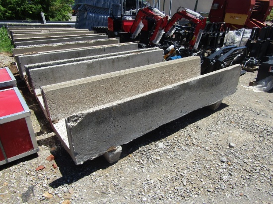 8FT CONCRETE FEED BUNKS W/ FEET