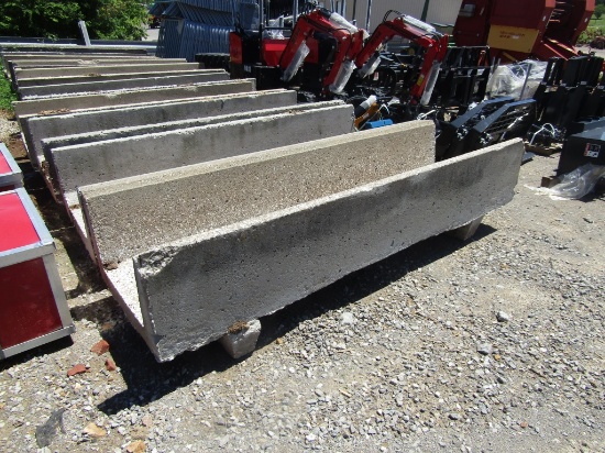 8FT CONCRETE FEED BUNKS W/ FEET