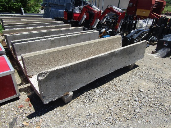 8FT CONCRETE FEED BUNKS W/ FEET