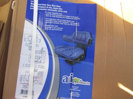 NEW UNIVERSAL BLUE TRACTOR SEAT