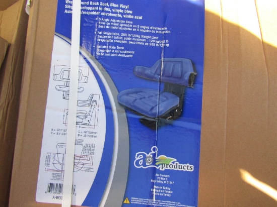 NEW UNIVERSAL BLUE TRACTOR SEAT