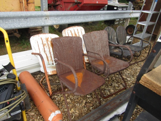 (2) SETS OF METAL CHAIRS