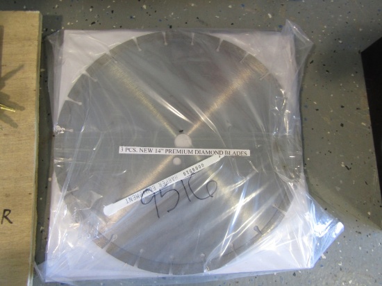 (3) PC DIAMOND SAW BLADES - ALL ONE PRICE
