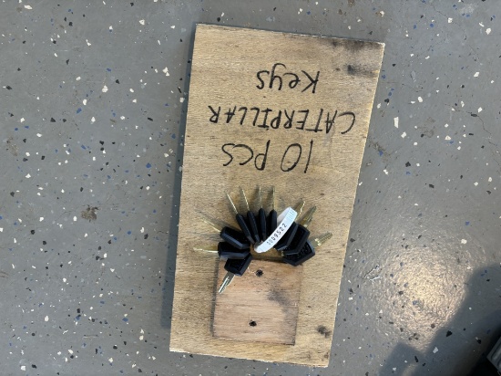 10PC CATERPILLAR KEY SET