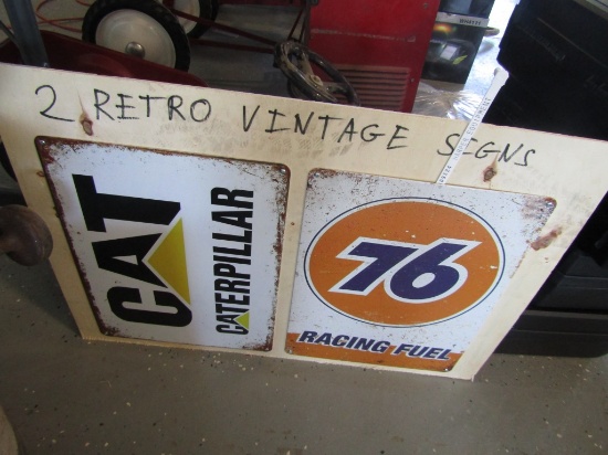 (2) VINTAGE SIGNS