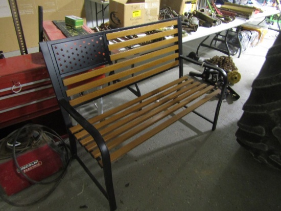American Flag Bench