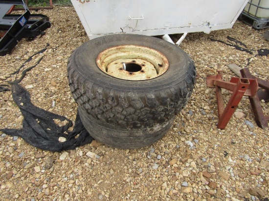 (2) 6 Lug Implement Tires and Rims