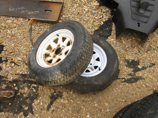 (2) 175/80d13 5 Lug Tires and Rims
