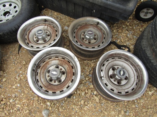 (4) 5 Lug Chevy Rims
