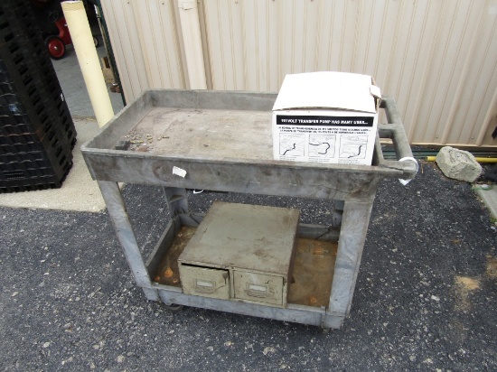 Cart on Wheels and Box