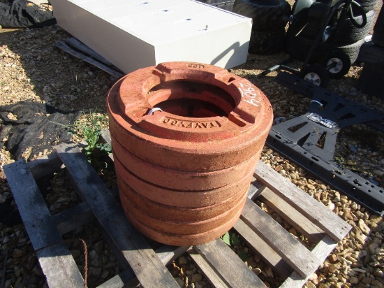 (6) Kubota Wheel Weights - 6x times the price