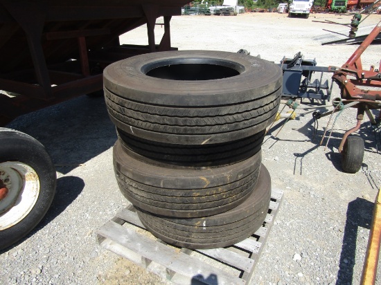 (4) 295/75r22.5 Semi Tires