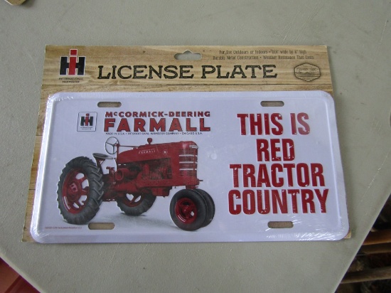Farmall License Plate