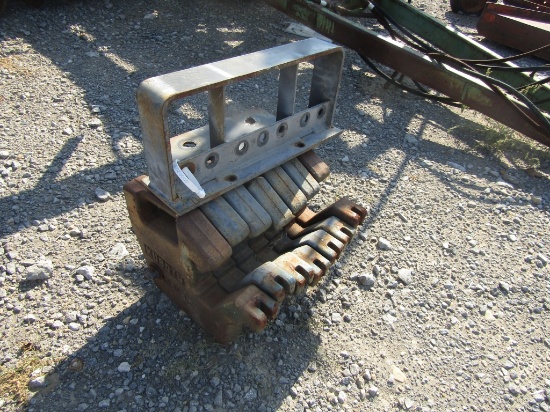 (8) Kubota Weights w/ Bracket