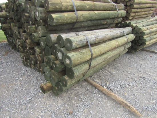 Approx 25 7inx7ft Treated Wood Posts