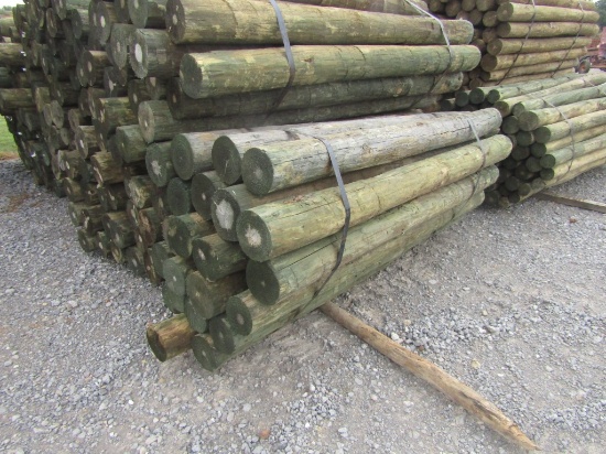 Approx 25 7inx7ft Treated Wood Posts