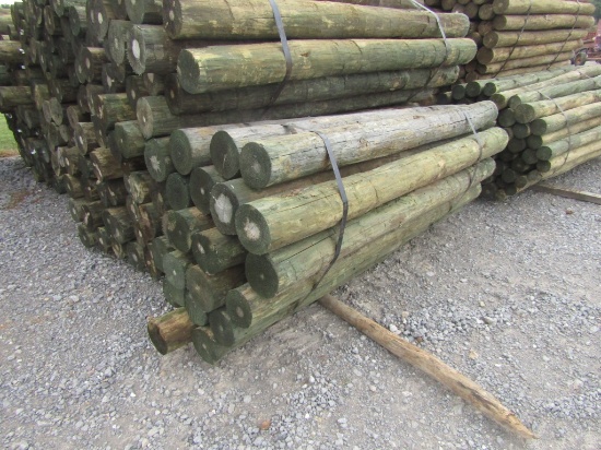 Approx 25 7inx7ft Treated Wood Posts