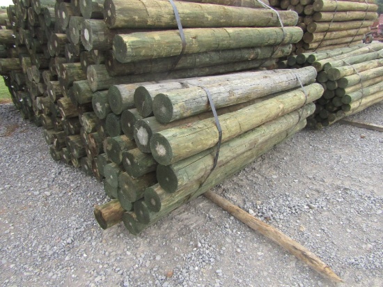 Approx 25 7inx7ft Treated Wood Posts