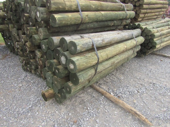 Approx 25 7inx7ft Treated Wood Posts