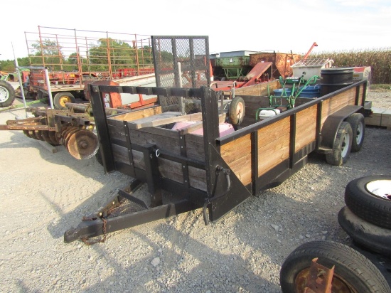 Bumperhitch Trailer w/ Concrete Mixer and Curb Machine