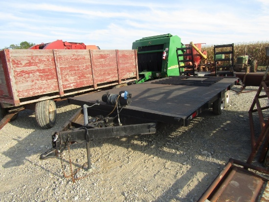 17FT Bumperhitch Flatbed Trailer - No Title