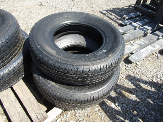 (2) 225/75-15 New Trailer Tires