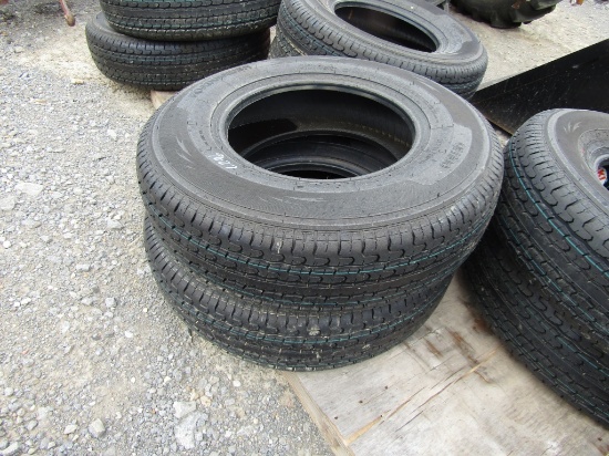 (2) 235/80-16 New Trailer Tires