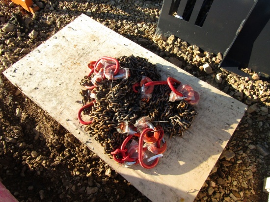 PALLET (8) CHAIN SLINGS - ALL ONE PRICE