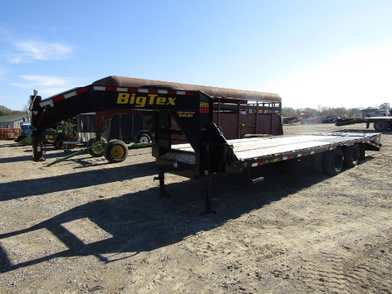 2020 25FT BIG TEX GOOSENECK FLATBED TRAILER W/ TITLE