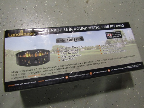 NEW 36'' LANDHONOR FIRE PIT RING