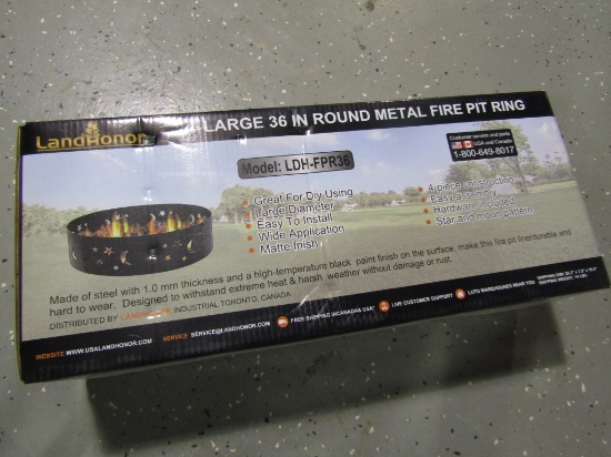 NEW 36'' LANDHONOR FIRE PIT RING