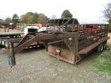 20FT MID-AMERICA GOOSENECK STOCK TRAILER - NO TITLE