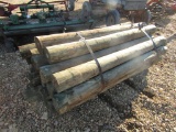APPROX (24) 6''-7'' X 7' TREATED FENCE POST - ALL ONE PRICE