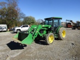 5075E JOHN DEERE TRACTOR W/ CAB AND LOADER
