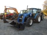 6635 NEW HOLLAND TRACTOR W/ CAB AND LOADER