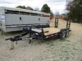 2020 16FT PERFORMANCE BUMPERHITCH FLATBED TRAILER W/ TITLE