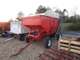 ORANGE GRAVITY WAGON W/ AUGER