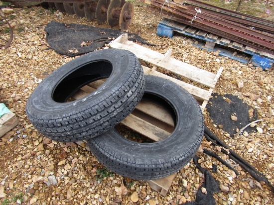 (2) NEW 205/75R15 RADIAL TRAILER TIRES - BOTH ONE PRICE