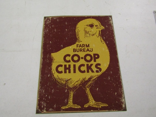 CO-OP CHICKS METAL SIGN