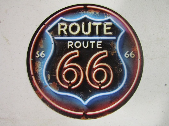 ROUTE 66 METAL SIGN